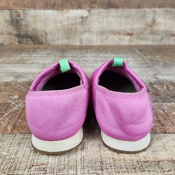 Teva ReEmber Mocassin Youth Girl Sz 1 Pink Outdoor Quilted Slip On Comfort Shoes - Picture 5 of 10